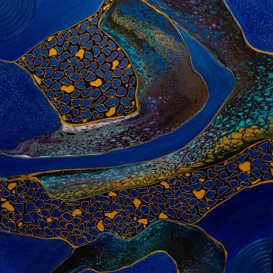 Elements by UK Artist Jane Burdett. Original hand embellished Acrylic painting on a deep edge canvas. 