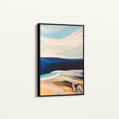 A Perfect Day by UK Artist Jane Burdett. Original hand-poured acrylic painting on a gallery wrapped deep edge canvas.